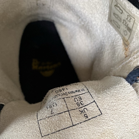 Dr Martens Pascal 1460 Snakeprint Cream High Shine Lace up Combat Boots - Picture 10 of 15